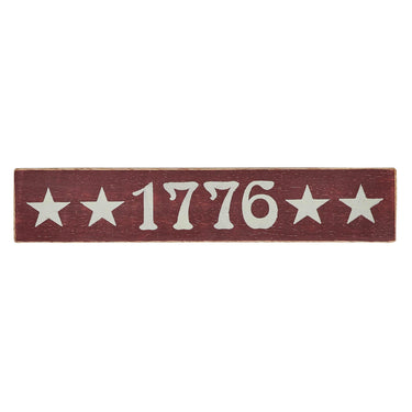 1776 Wooden Sign 1.75x9 - The Fox Decor